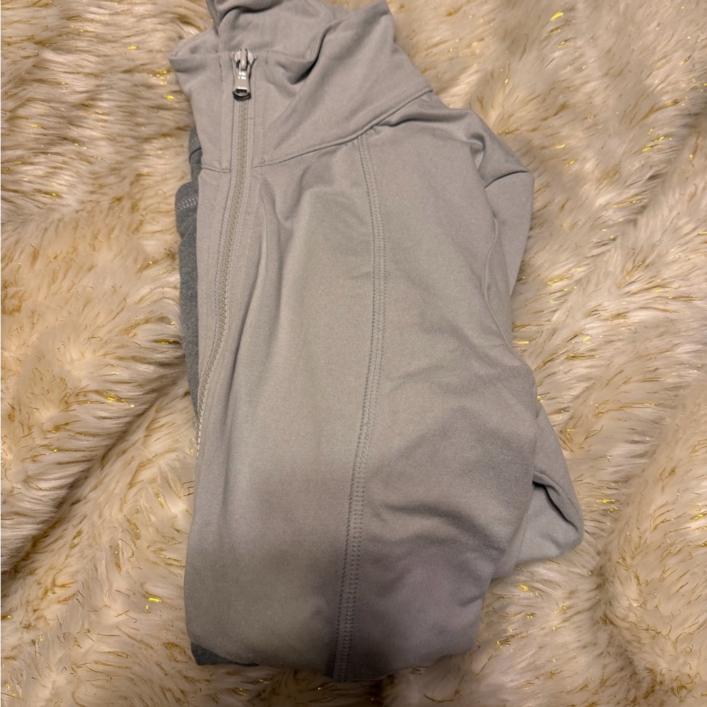 Light Gray Zip-Up Jacket